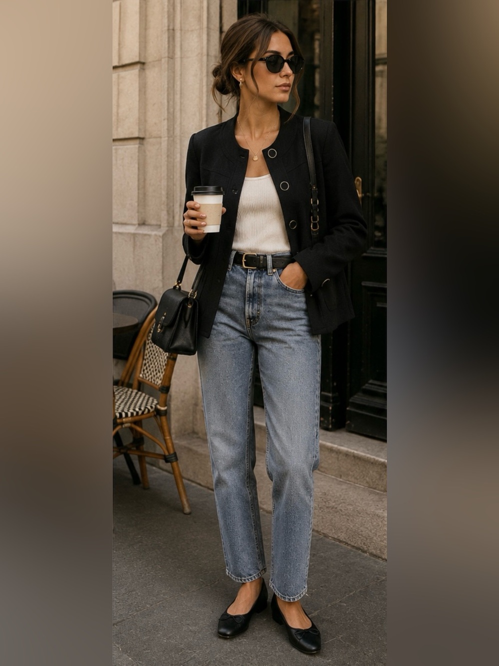 Black Military Blazer Jacket